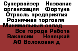 Супервайзер › Название организации ­ Фортуна › Отрасль предприятия ­ Розничная торговля › Минимальный оклад ­ 19 000 - Все города Работа » Вакансии   . Ненецкий АО,Волоковая д.